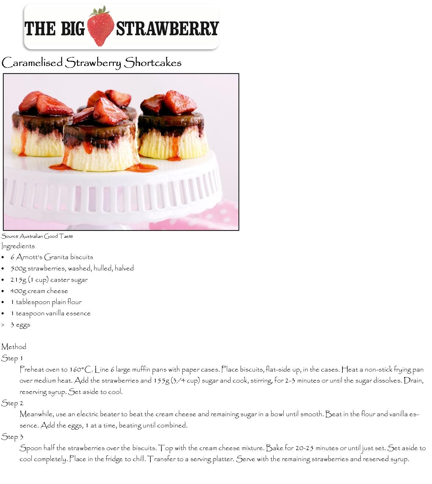 Caramelized Strawberry Shortcakes