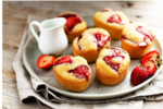 Dairy Free Strawberry & Lime Friands