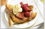 French Toast with Strawberries & Syrup