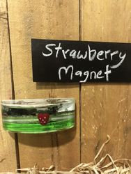 Big Strawberry Floating  Magnet