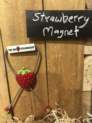 Big Strawberry leggy fridge magnet